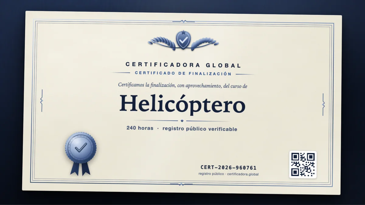 Portada del curso Helicóptero