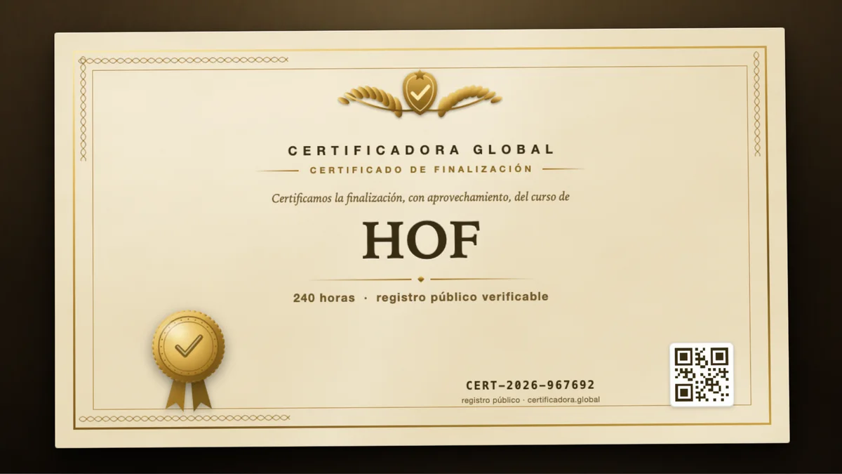Portada del curso HOF