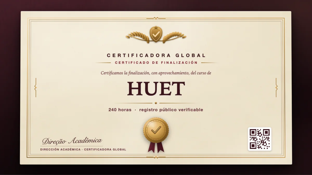 Portada del curso HUET