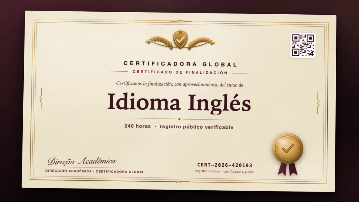 Portada del curso Idioma Inglés