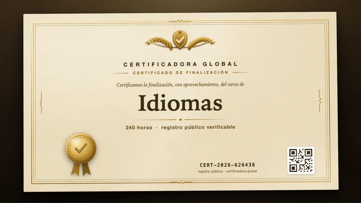 Portada del curso Idiomas