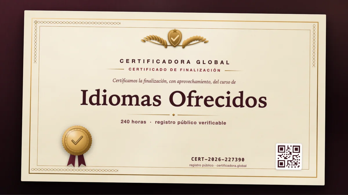 Portada del curso Idiomas Ofrecidos