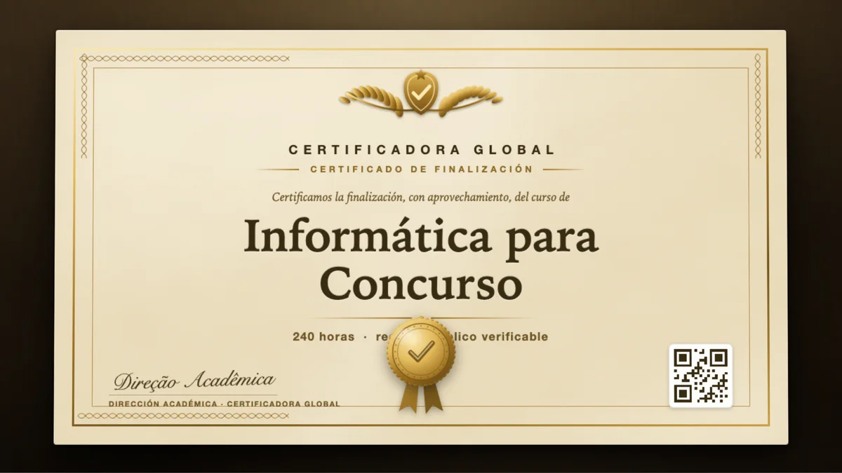 Portada del curso Informática para Concurso