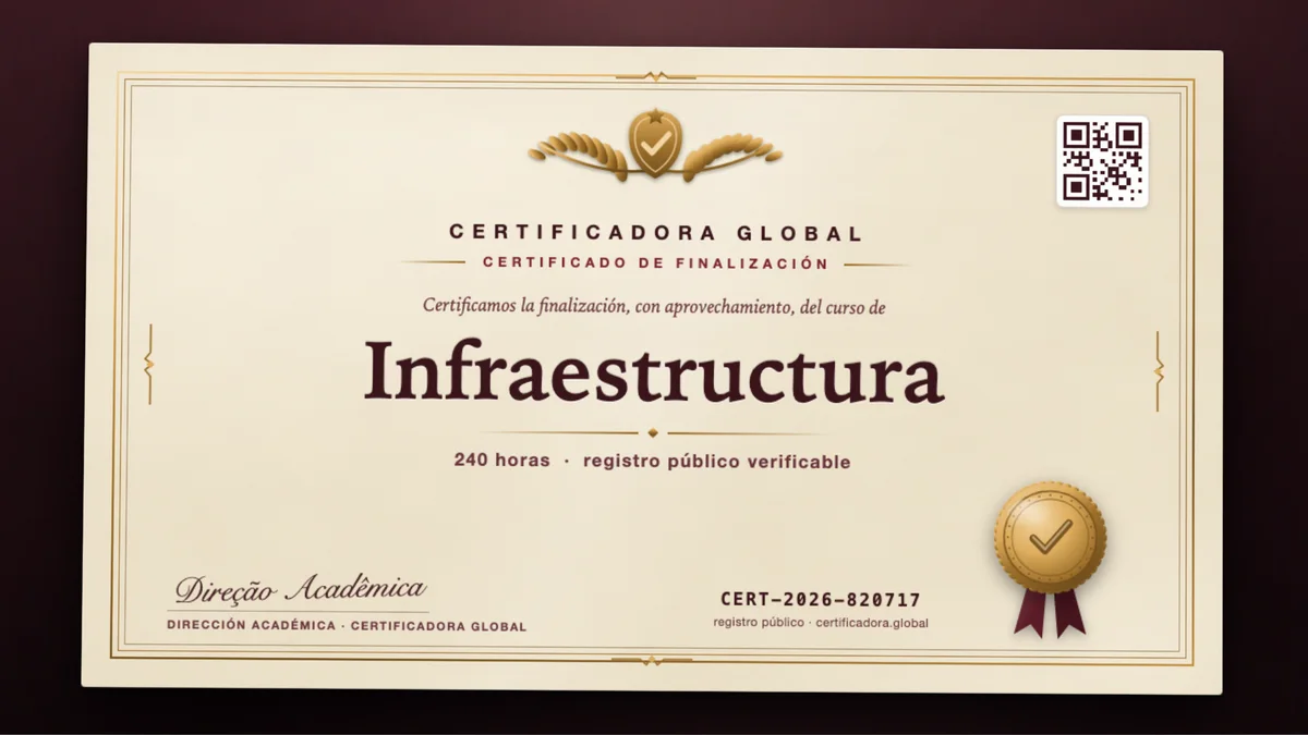 Portada del curso Infraestructura