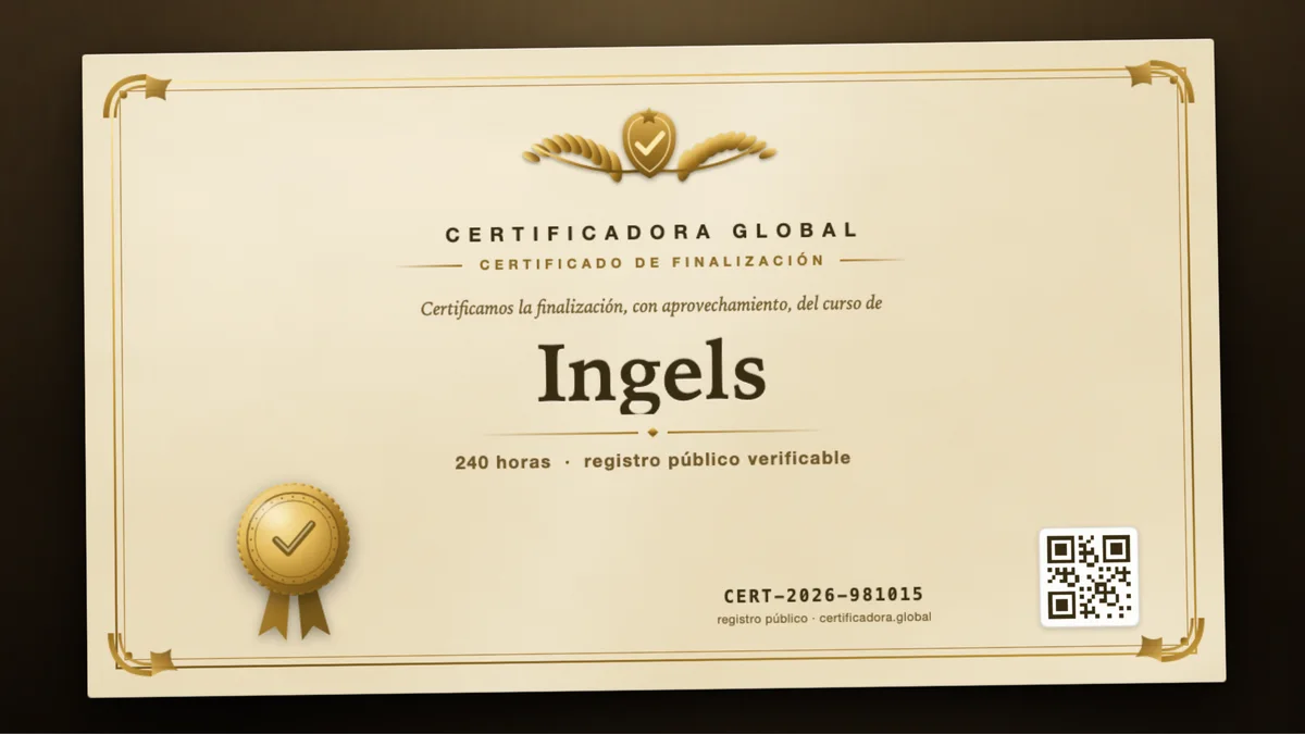Portada del curso Ingels