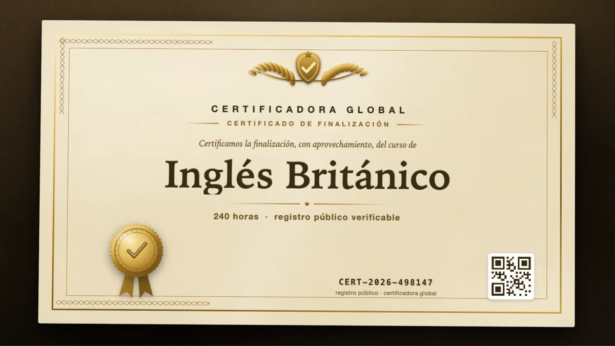 Portada del curso Inglés Británico