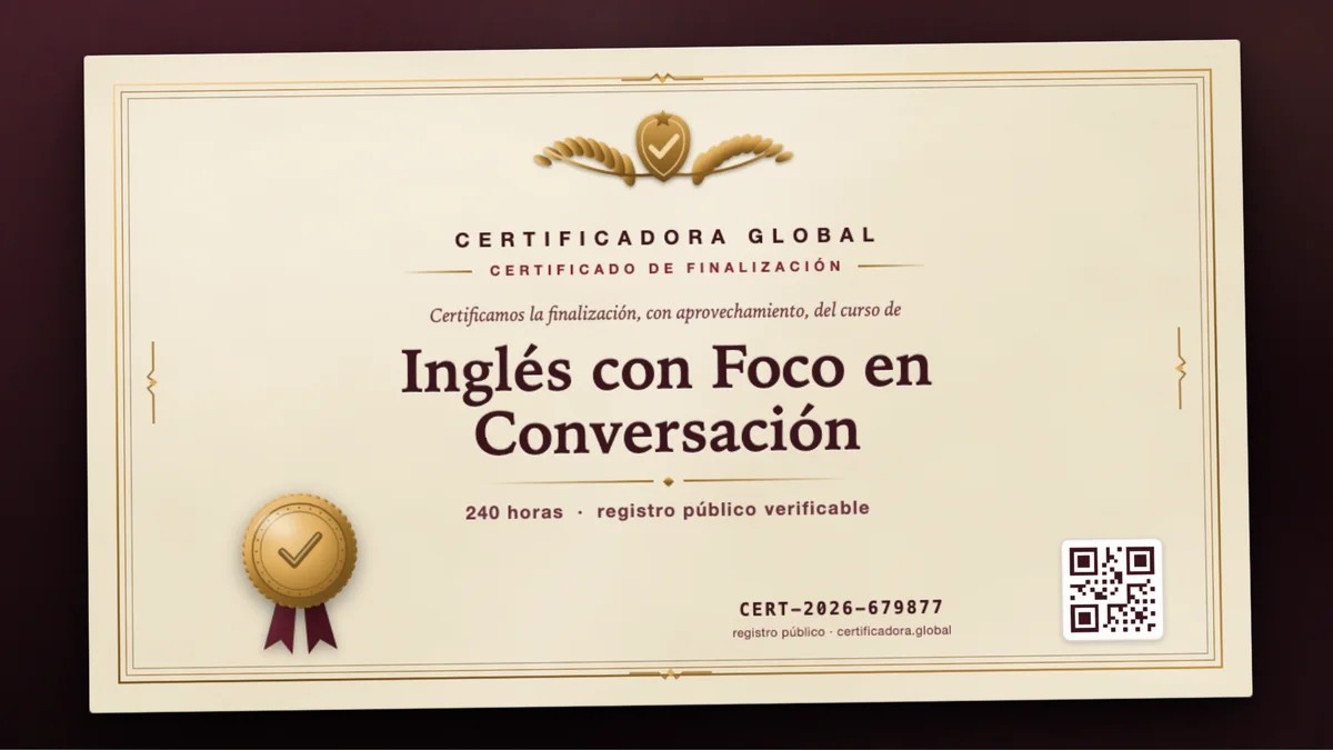 Portada del curso Inglés con Foco en Conversación