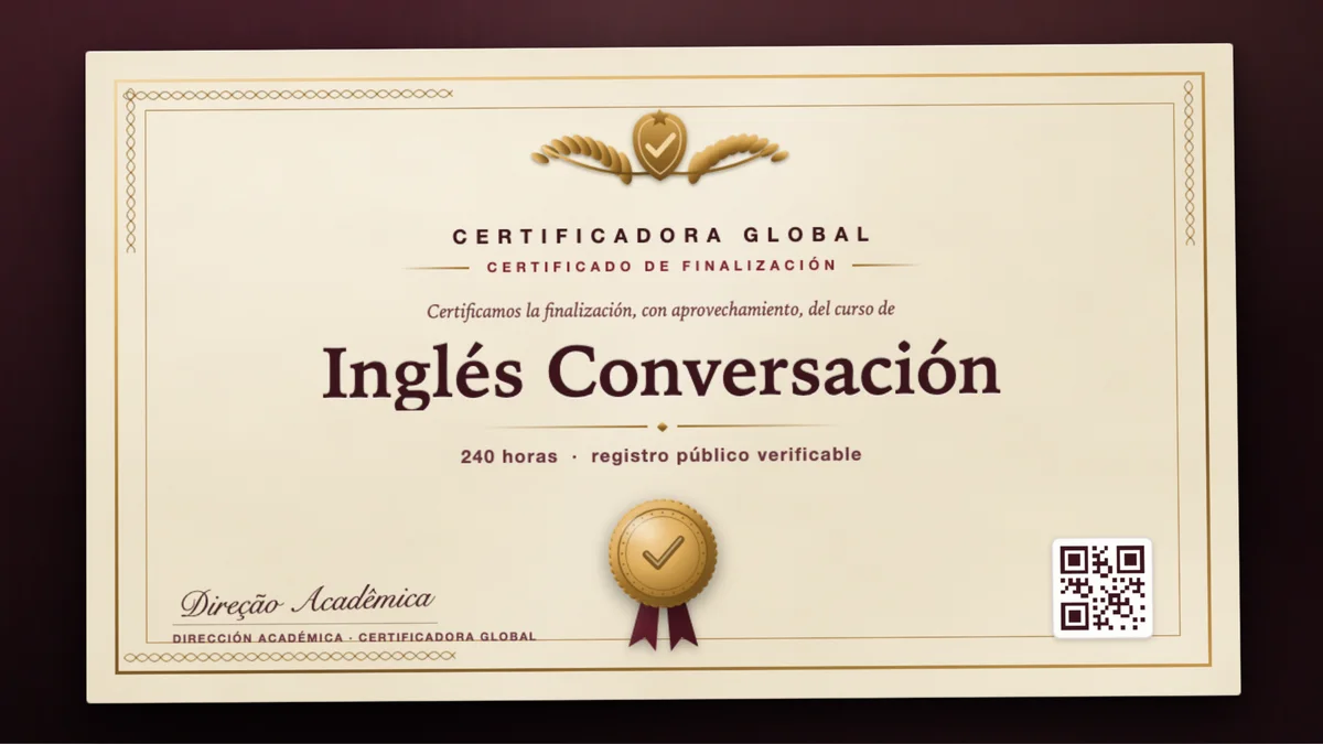 Portada del curso Inglés Conversación