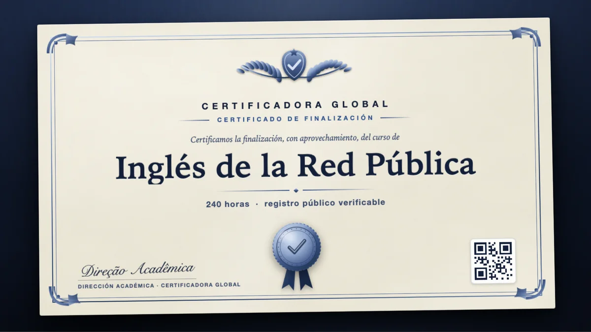 Portada del curso Inglés de la Red Pública