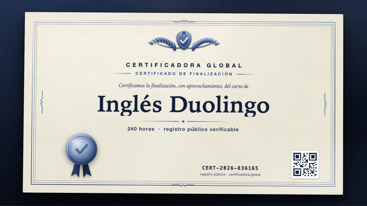 Portada del curso Inglés Duolingo