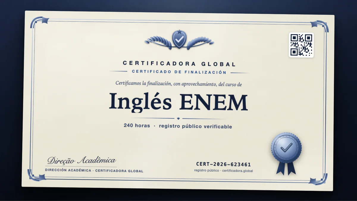 Portada del curso Inglés ENEM