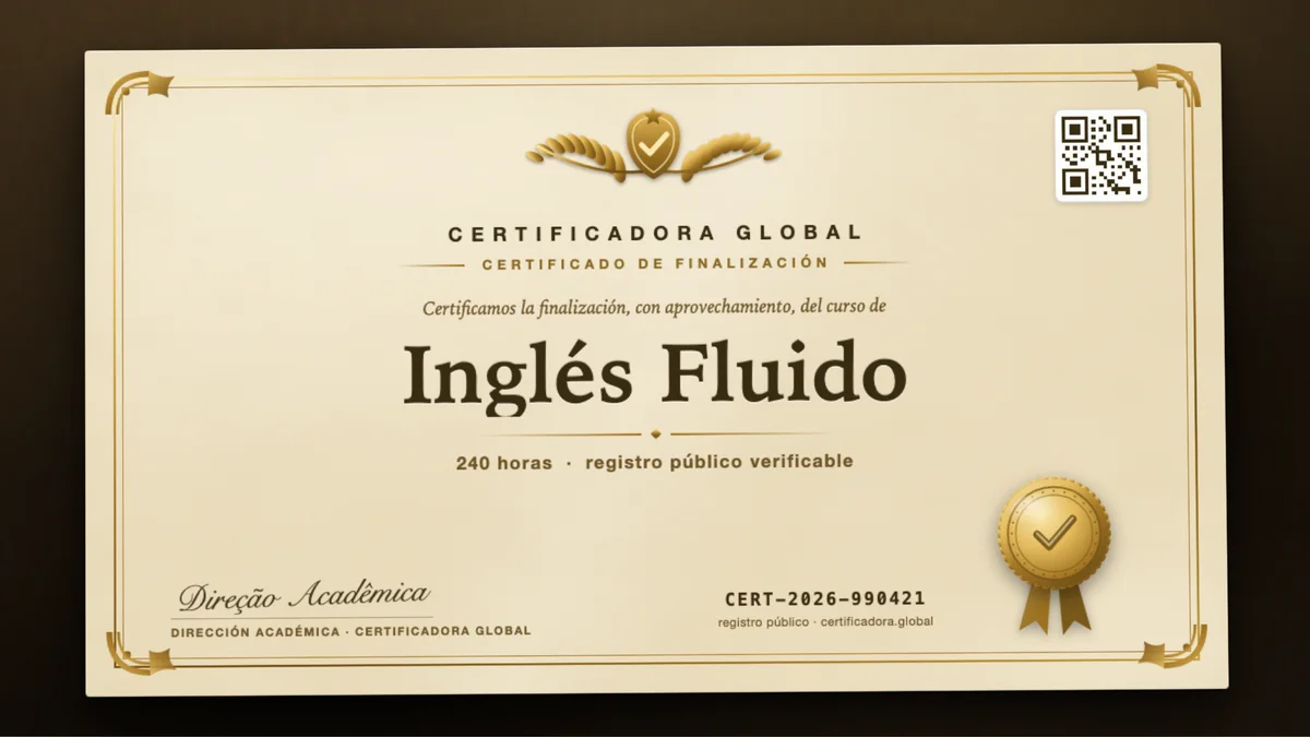 Portada del curso Inglés Fluido