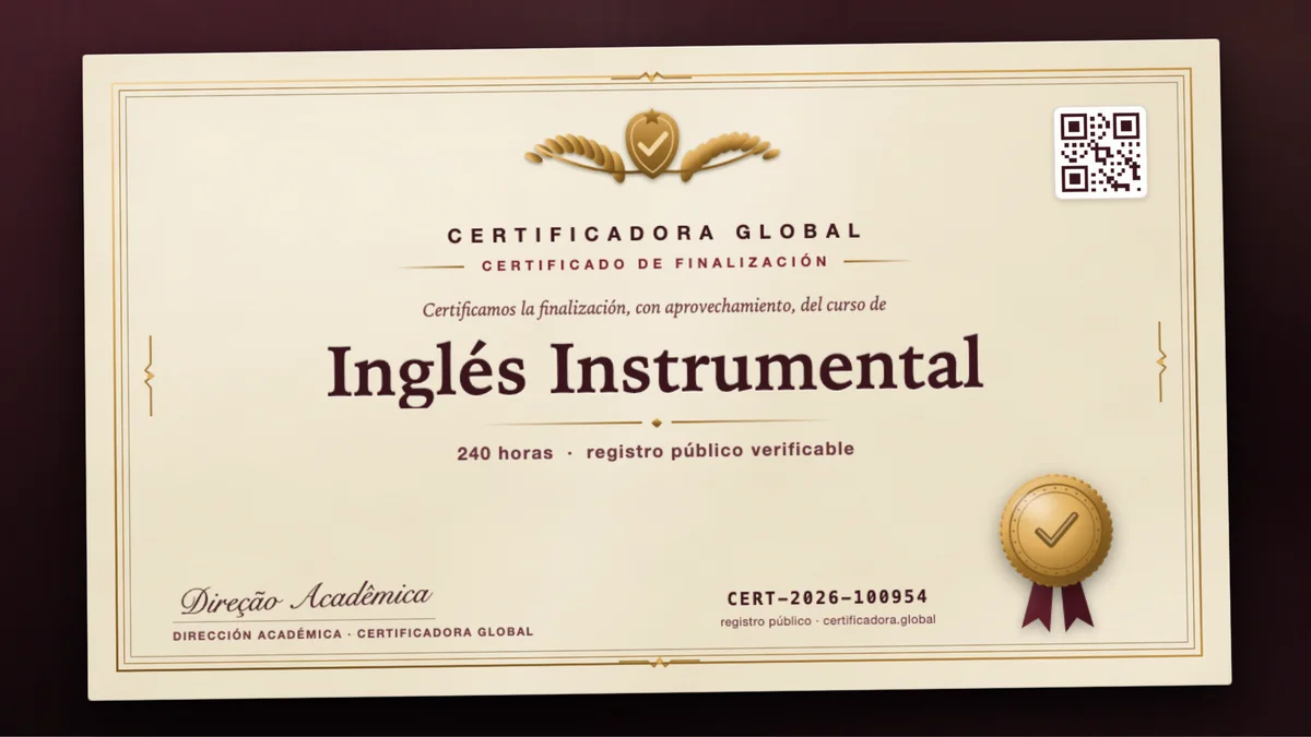 Portada del curso Inglés Instrumental