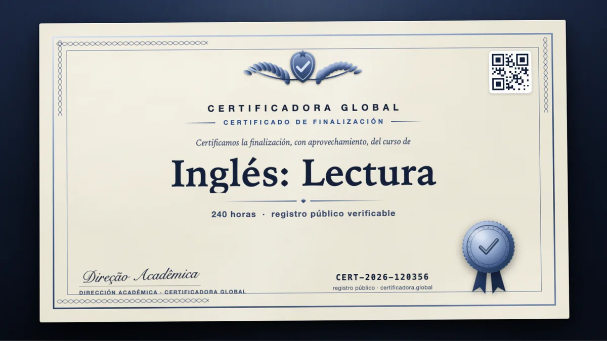 Portada del curso Inglés: Lectura
