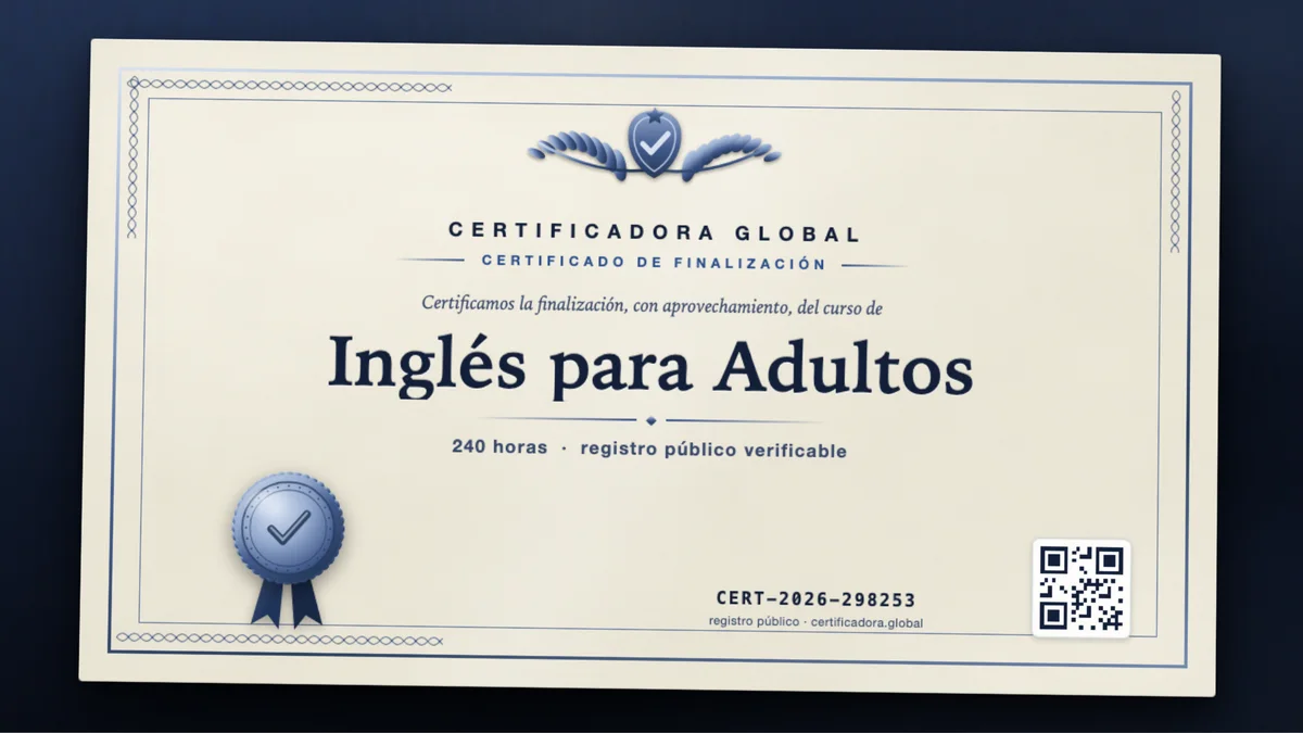 Portada del curso Inglés para Adultos