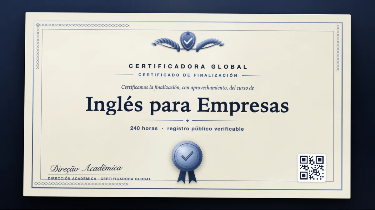 Portada del curso Inglés para Empresas