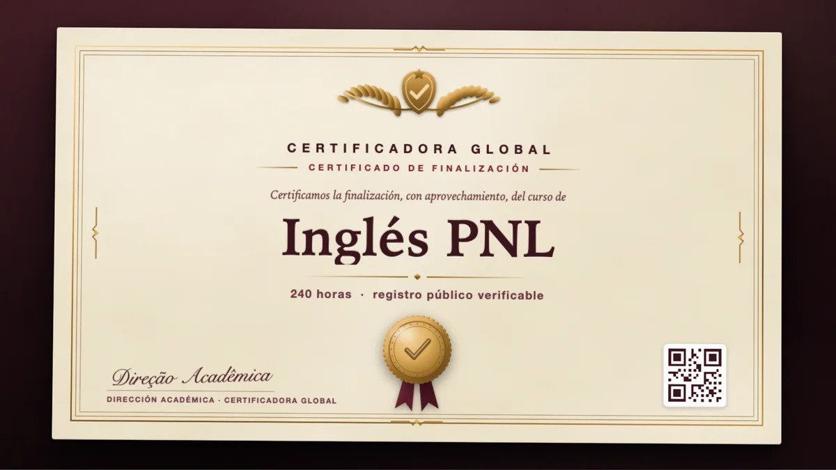 Portada del curso Inglés PNL