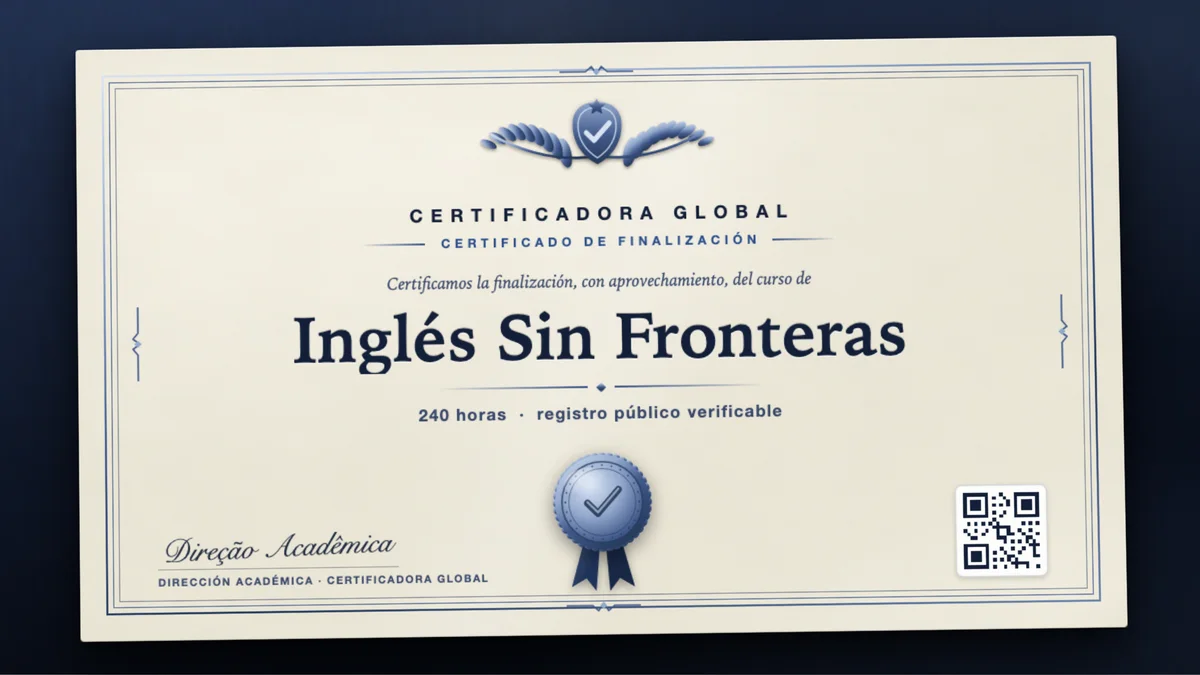 Portada del curso Inglés Sin Fronteras