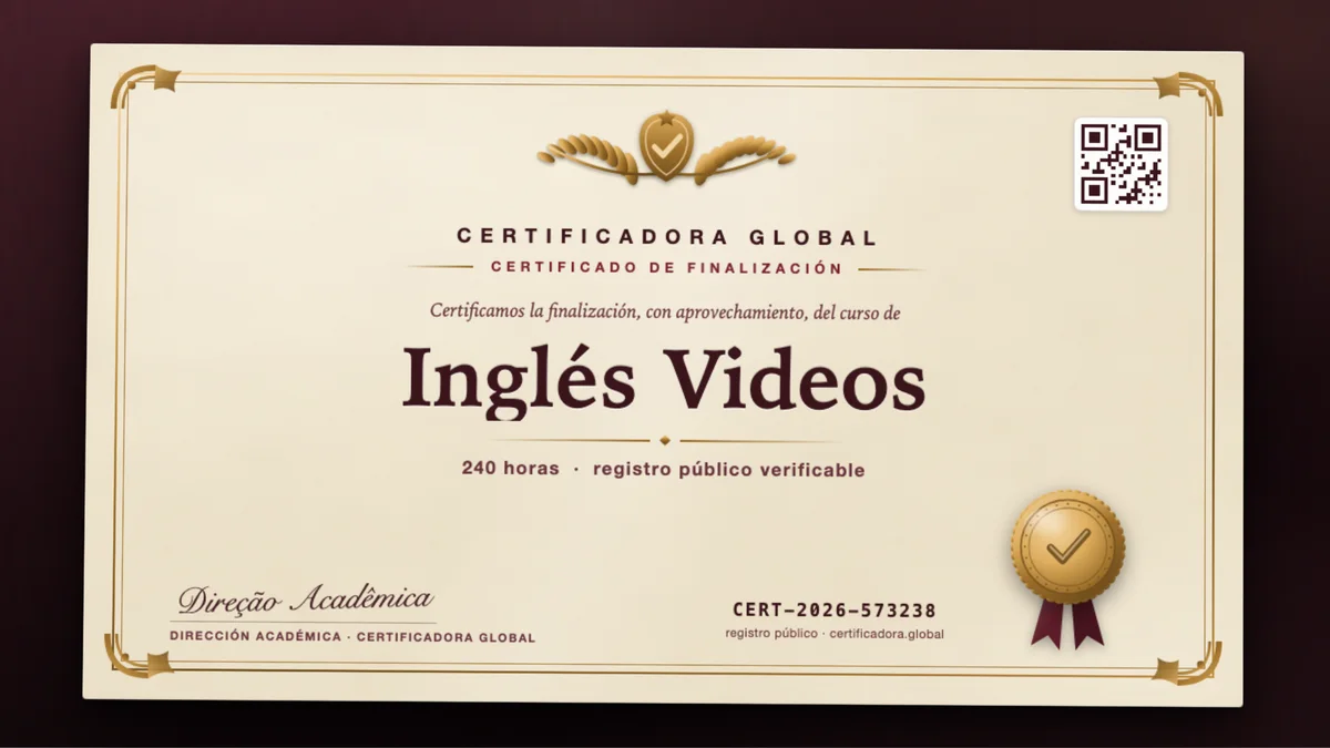 Portada del curso Inglés Videos