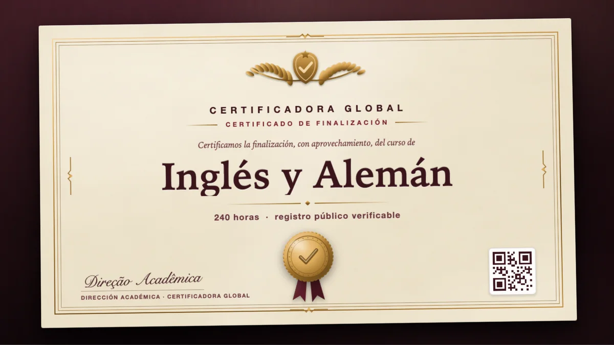 Portada del curso Inglés y Alemán