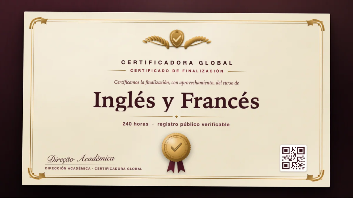 Portada del curso Inglés y Francés