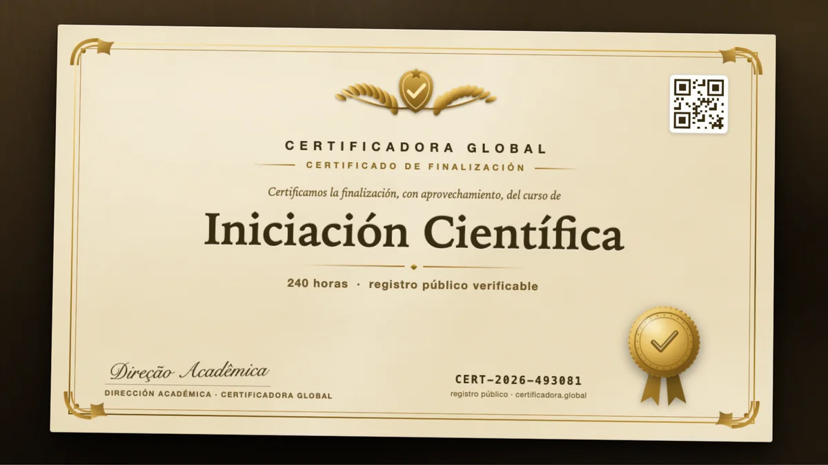 Portada del curso Iniciación Científica