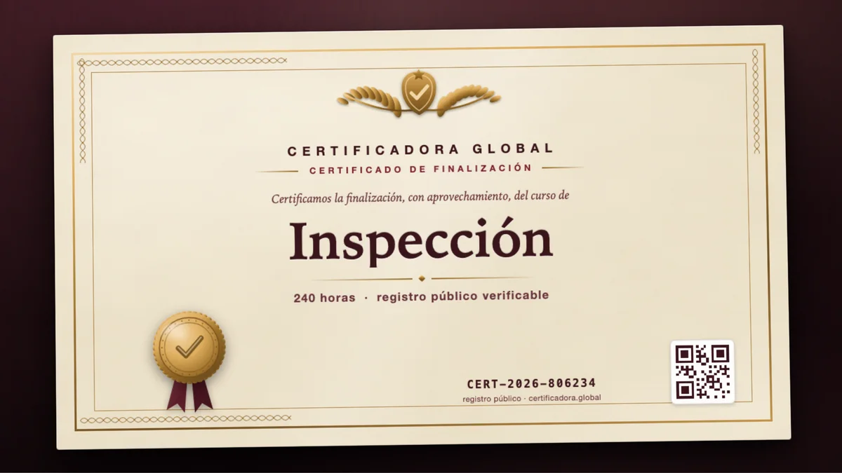 Portada del curso Inspección