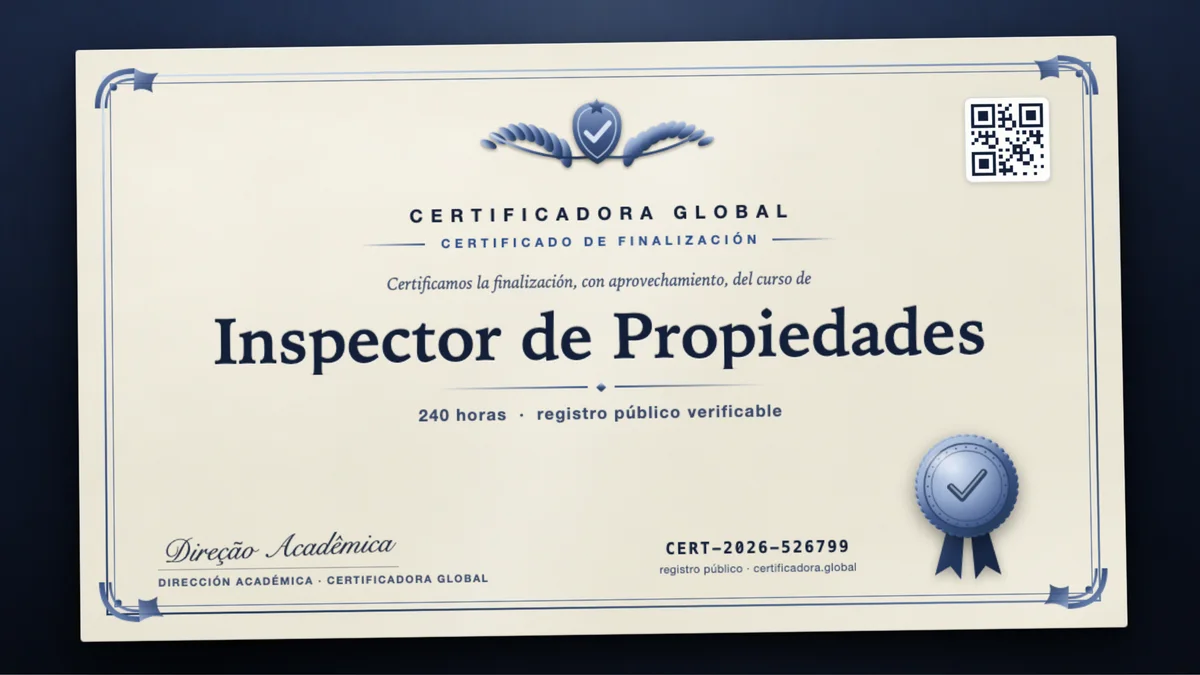 Portada del curso Inspector de Propiedades