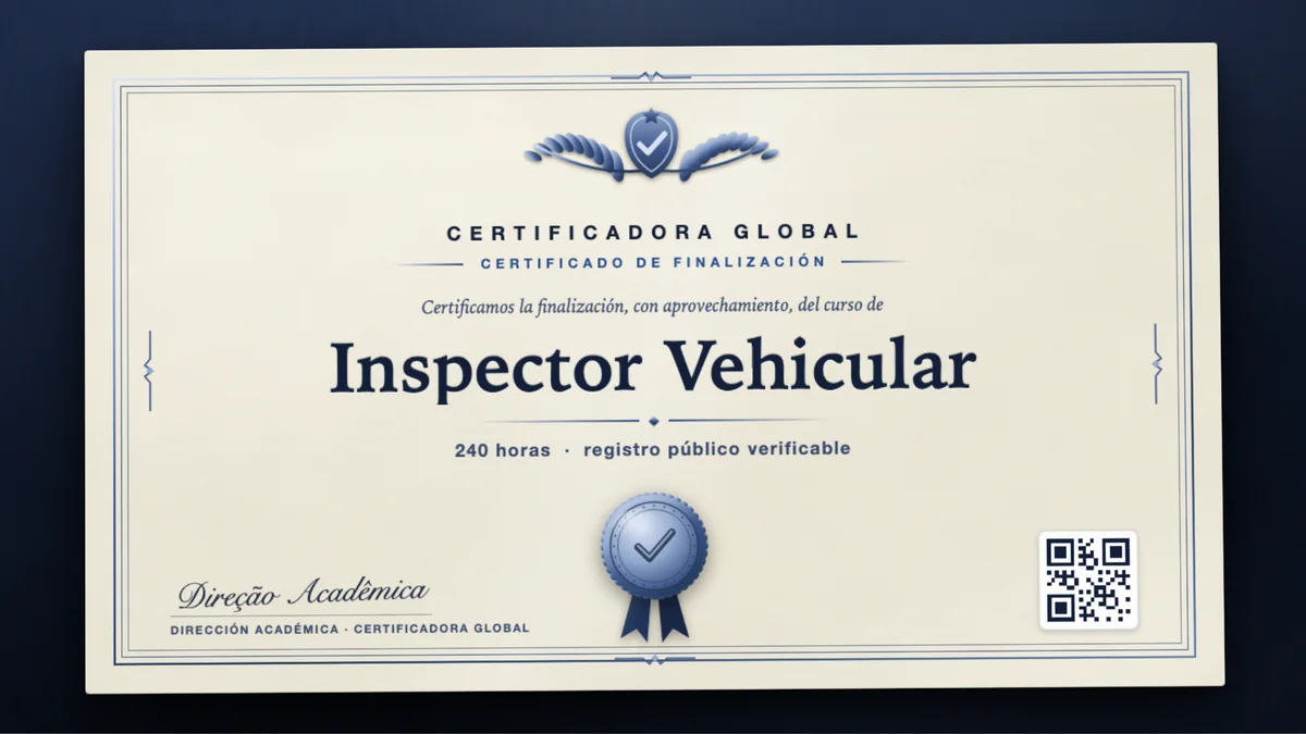 Portada del curso Inspector Vehicular