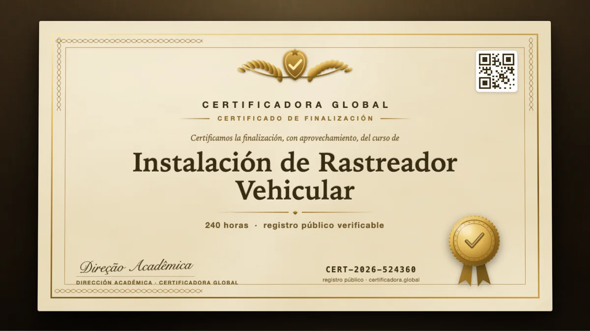 Portada del curso Instalación de Rastreador Vehicular