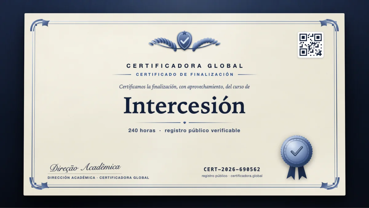 Portada del curso Intercesión