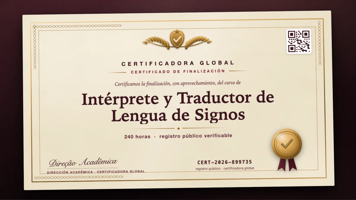 Portada del curso Intérprete y Traductor de Lengua de Signos
