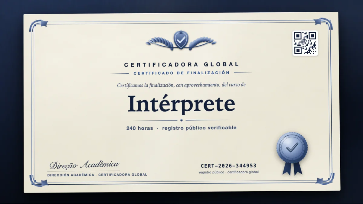 Portada del curso Intérprete
