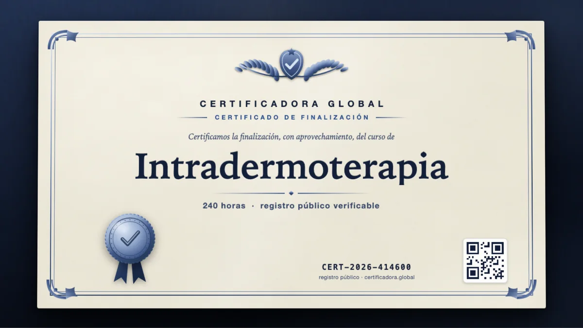 Portada del curso Intradermoterapia