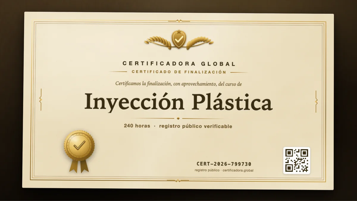 Portada del curso Inyección Plástica
