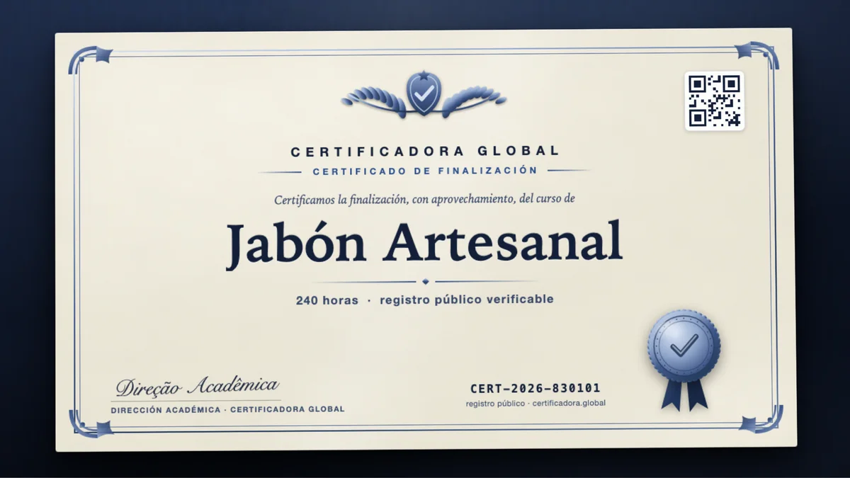 Portada del curso Jabón Artesanal