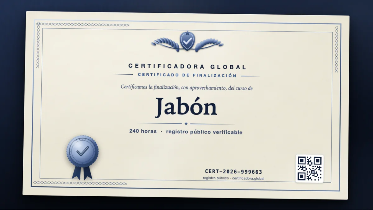 Portada del curso Jabón