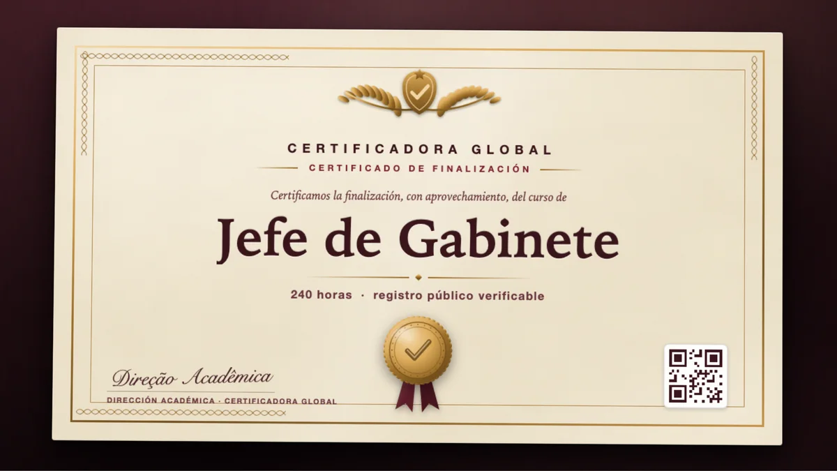 Portada del curso Jefe de Gabinete