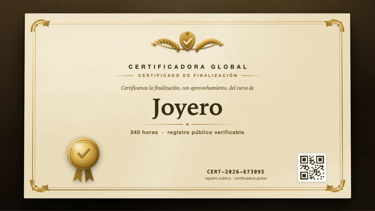 Portada del curso Joyero