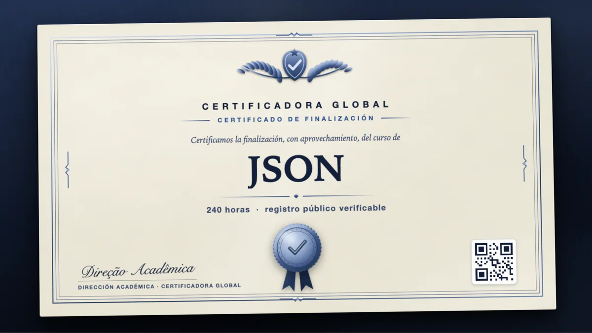 Portada del curso JSON