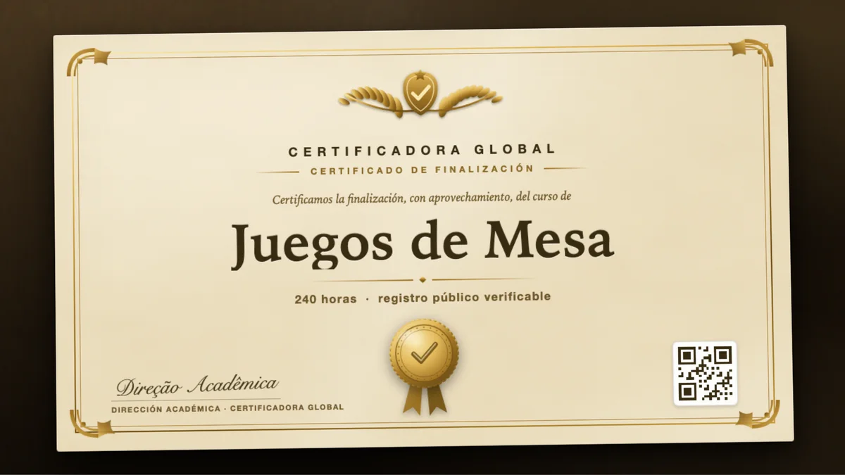 Portada del curso Juegos de Mesa
