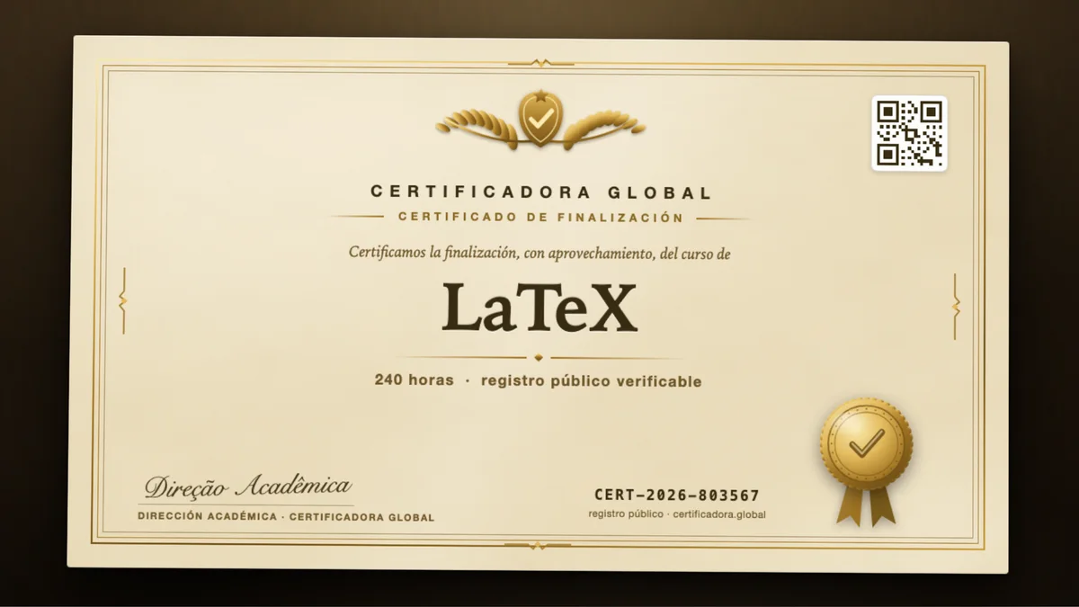 Portada del curso LaTeX