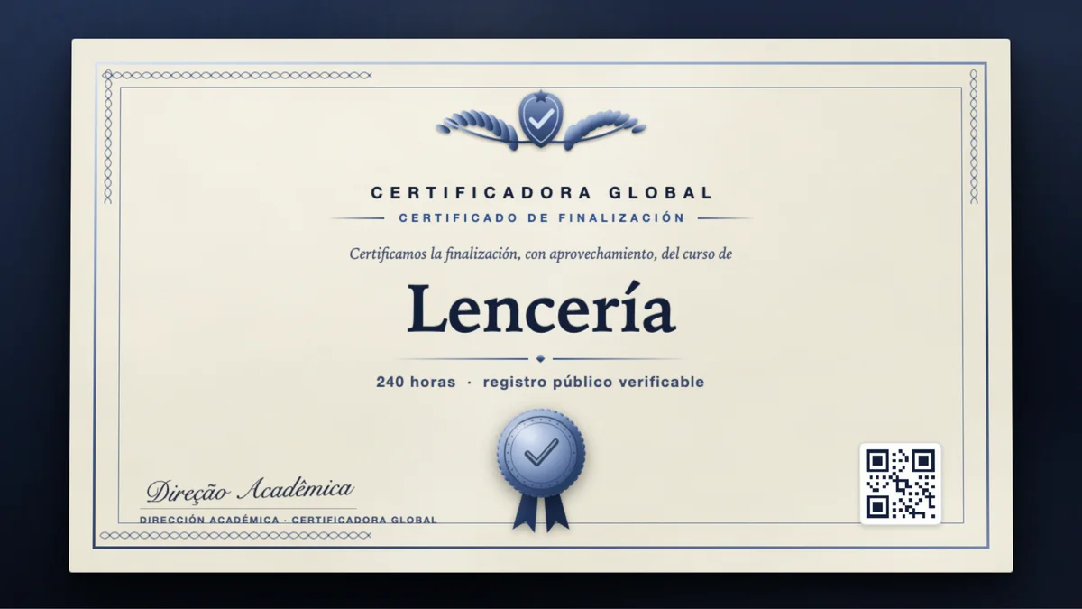 Portada del curso Lencería