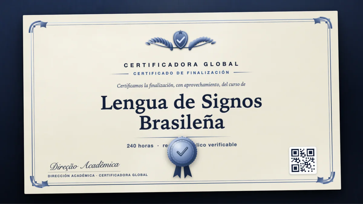 Portada del curso Lengua de Signos Brasileña
