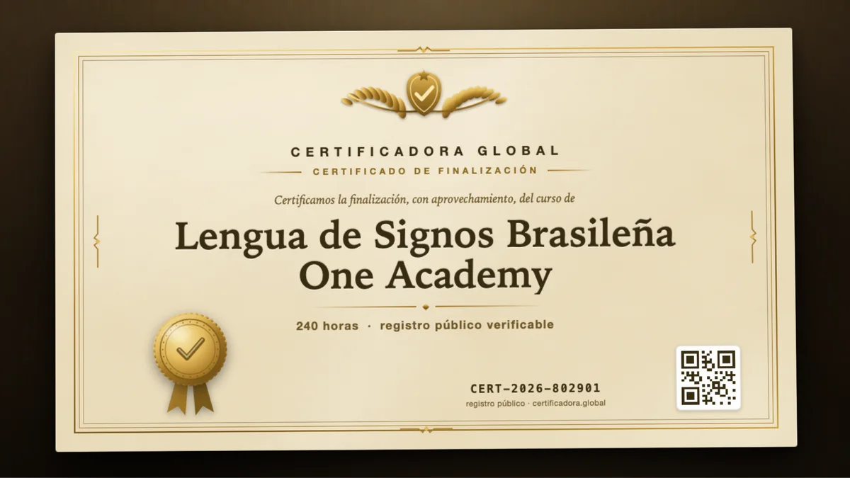 Portada del curso Lengua de Signos Brasileña One Academy