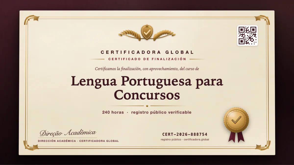 Portada del curso Lengua Portuguesa para Concursos