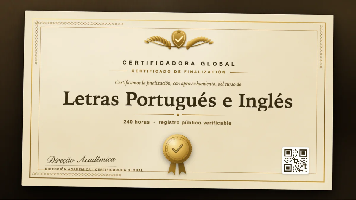 Portada del curso Letras Portugués e Inglés