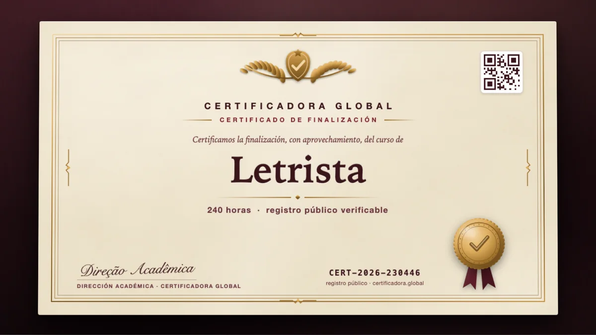 Portada del curso Letrista