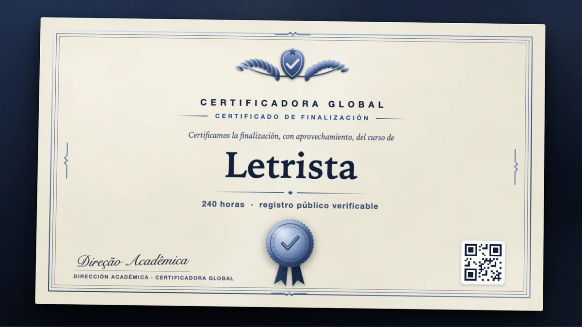 Portada del curso Letrista