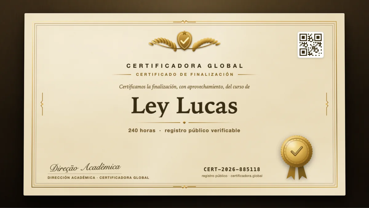 Portada del curso Ley Lucas